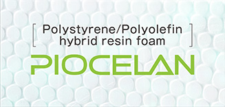 Polystyrene polyolefin hybrid resin foam SEKISUN Hybrid Solution PIOCELAN